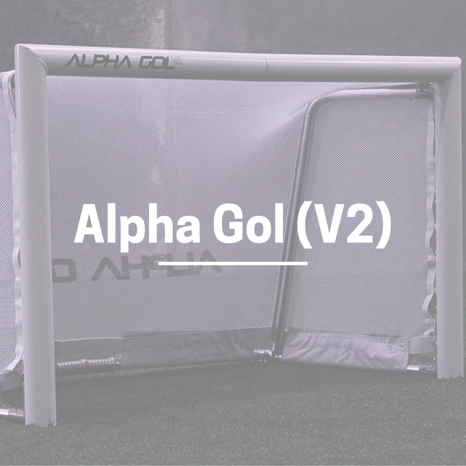 Alpha Gol V2 Solid Crossbar Folding Goal 