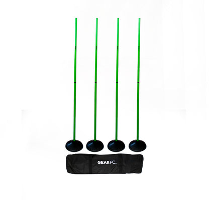 Turf Base Agility Speed Poles (4 Pack)