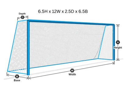 PEVO Soccer Goal Net 6.5x12