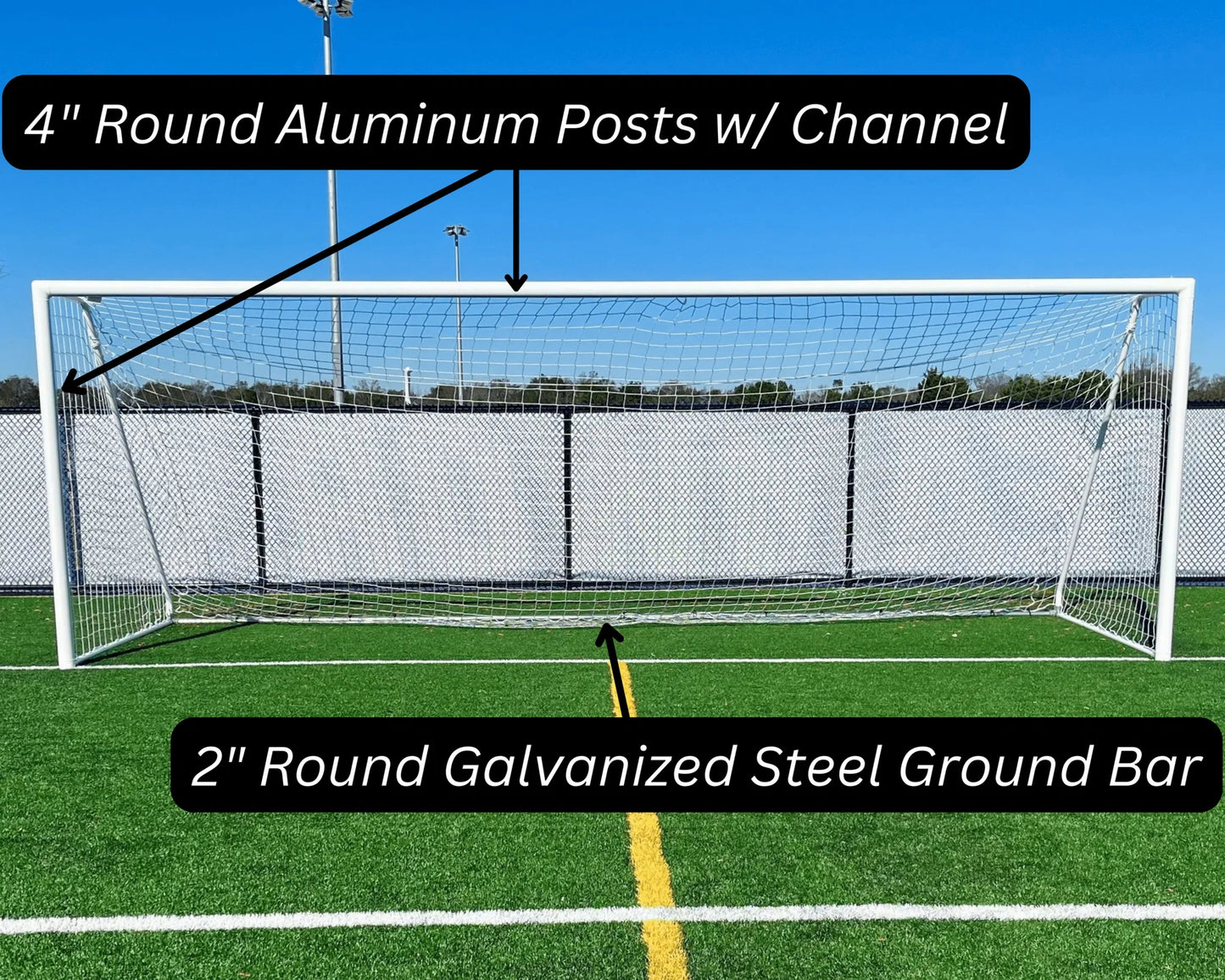 PEVO Channel Series Soccer Goal 7x21