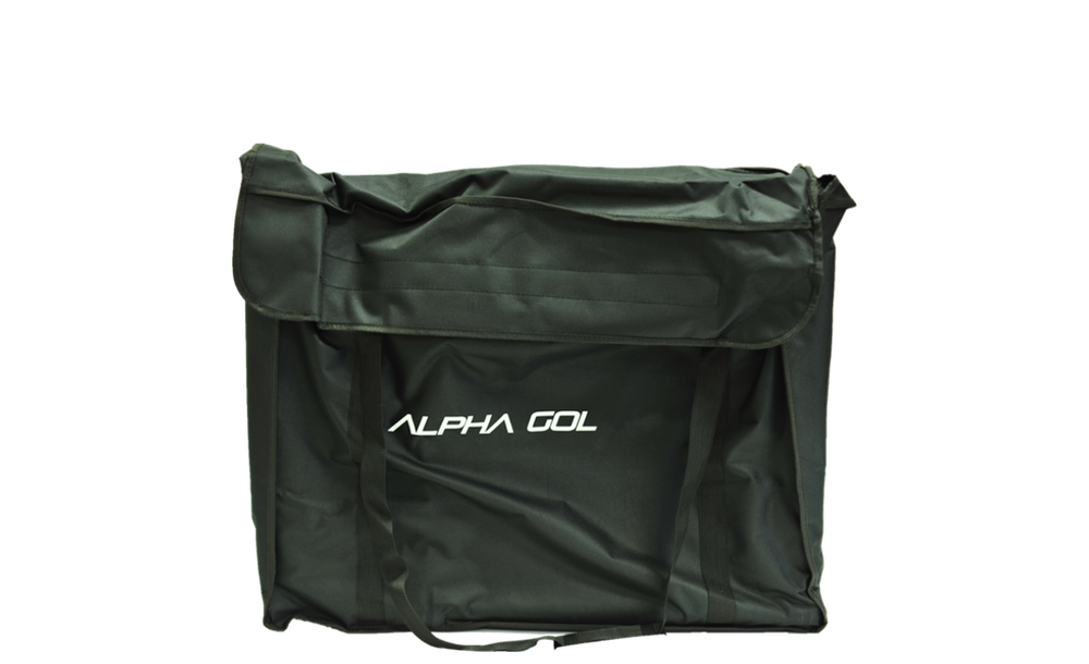 Alpha Gol carry bag for the 4x2.5 folding soccer goal, with padded shoulder strap